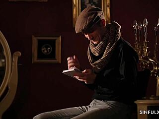 Sinful Interview with Hairless Milf in Stockings Fingering Her Shaved Body