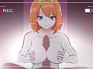 Yotsuba's Titjob Ends with Cum in Mouth