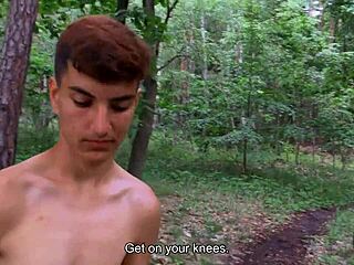 Italian Blonde Bent Over for Intense Anal Dildo.