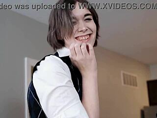 Oiled Latina Teen Feels Intense Pleasure from Cumshot on Big Ass