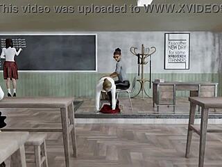 careful what you wish for spanking animation in garage