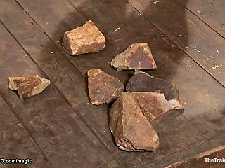 Strapped Gimp Anal Fucks Blond Trainee with Intense Passion