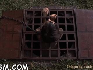 Rough Femdom Couple Engages In Hardcore Bondage And Fucking With Naked Slut