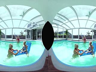 i enjoyed a pool party with friends and big groups