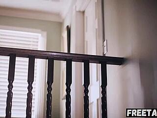 Scared teen lexi lore discovers the secret and pays with her body in full taboo movie!