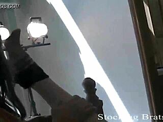 Cute Babe In Silky Pantyhose For Lesbian Femdom