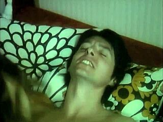 vintage hairy cum scene with retro vibes