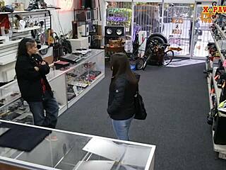 Couple bitches spied on for hardcore blowjob and hidden cam pounding