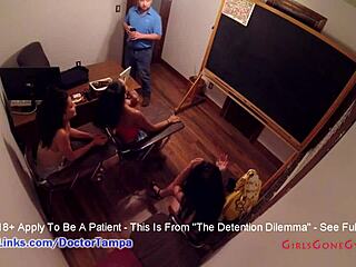 i'm lenna lux and angelica cruz at girlsgonegyno getting exam