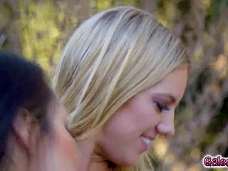 stranded teens candice dare and bella rolland ride and fuck pussies in wild woods adventure