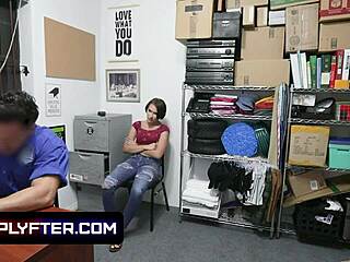 naughty slut natalie porkman caught hiding store goods inside her bra