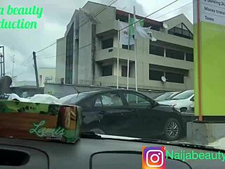 This beautiful black pornstar is so horny for window sex with yahoo boy