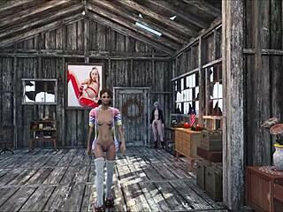 Sexy Fallout 4 Brunette at Home