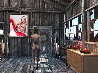 Sexy Fallout 4 Brunette at Home