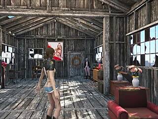 Sexy Fallout 4 Brunette at Home