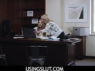 Hey boss, can we freeuse Harper Red and Quinn Waters in office?