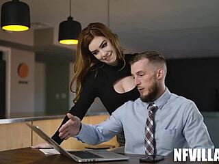 Job Satisfaction: Brick Danger Bends Nala Brooks Over for Wild Doggystyle Action.