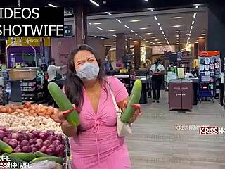 Kriss Hotwife Controls Lush for Salad Prep