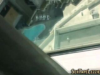 Busty blonde lesbians with big booties get intimate in homemade pov video featuring big tits and bikini action