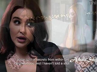 Big Tits Housewife Lauren Phillips Corners Nosy Neighbor Natasha Nice