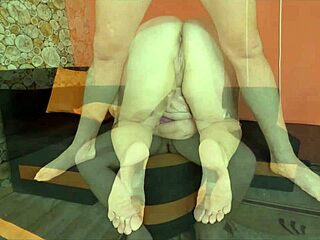 chubby teen sucks cock and gets cum on pussy