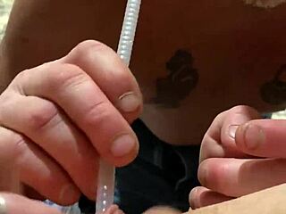 I suck her cum out with a straw. Then she licks my big pussy.