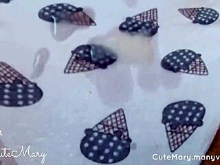 amateur step sister gets cum in panties during kinky masturbation