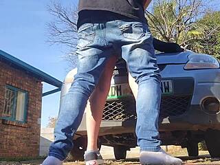 Stepdaughter gets fucked on her first car with wet pussy