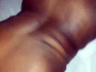 Ebony Latina Moans On Big Black Cock.