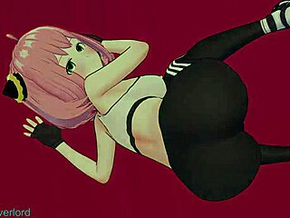 anya adult version wearing gym outfit in love hotel spyxfamily