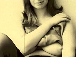 Vintage Milf Unveils Hairy Charm in Retro Blowjob Scene