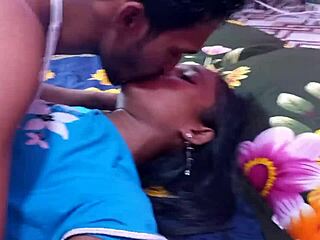 Hey, wanna see this gorgeous black slut in a bikini get pounded by two friends at home?