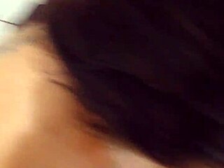 horny slut craving cum in mouth, giving handjob and sucking cock