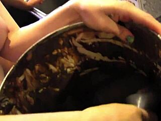 Penny Barber and Alani Pi, milfs meeting in kitchen for passionate encounter