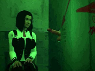 Surprise Gloryhole With Big Cock Anal Creampie In Hentai Anime