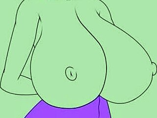 Devil Girl with Big Tits in Speed Painting Fantasy