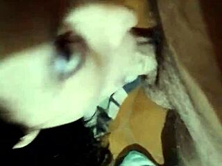 Argentine MILF's intense blowjob and masturbation session