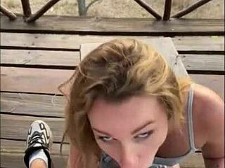 Blond teen's anal adventure in South Africa vacation