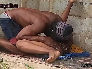 BBC cums on my face during intense deepthroat action  