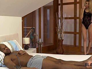 Black4k Well-Built Black Stud And Blonde Have An Affair In Hotel Room