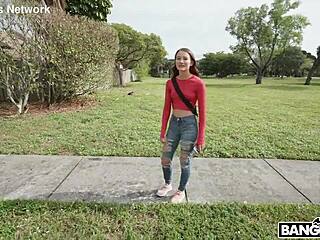 desperate model trades sex for cash, riding hard in steamy brunette action