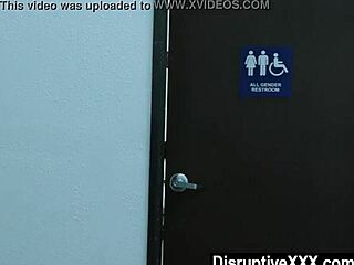 Watch these office workers having wild gay sex in the toilet!