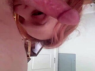 blow job from an amazing bbw wife in college setting