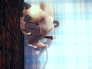 OMG, Ladybug Hentai 3D Fucked by Cat Noir Through Park Wall! 😍