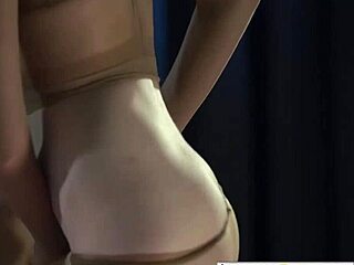 Hot lesbian strapon action versus soft lingerie play.