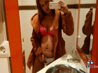 horny blonde in public bathroom looking for sex