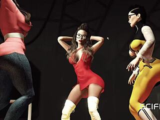 super disco man roughly fucks busty hottie in restraints