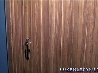 In this threesome, the British babe sucks and tugs a monster cock before riding it