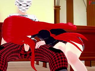 parasoul gives a public blowjob in skullgirls hentai