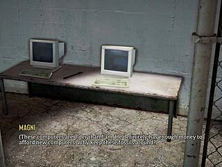 Anime Game Babe with Big Tits in Hentai Adventure